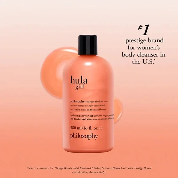 NEW! Philosophy Hula Girl Hydrating Shower Gel 16oz - Picture 2 of 2